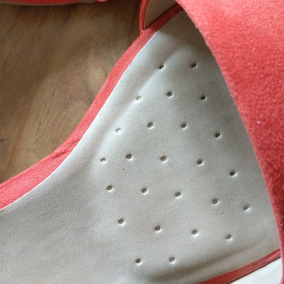 Orange sandals with block heel - Picture 2 of 5